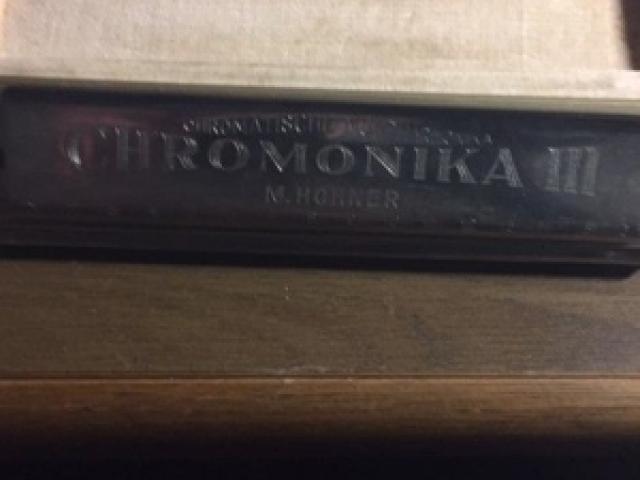 Hohner Chromonika III Vintage Mundharmonika Profi Instrument mit Box - 1